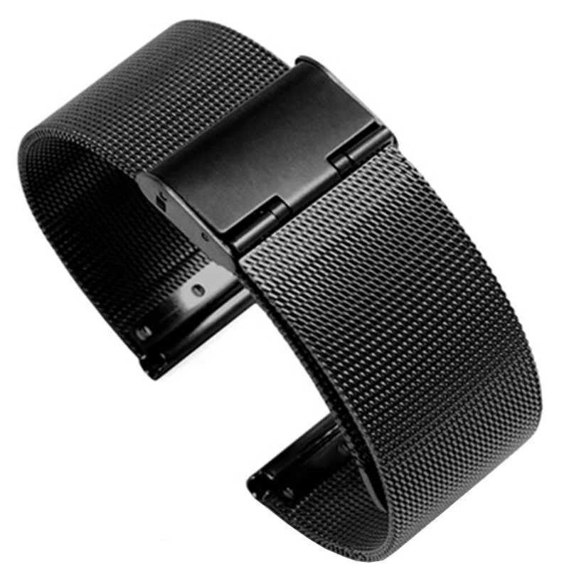 General Use Quick Release Watch Band Stainless Steel Bands Milanese Strap Universal Watch Band 18mm 20mm 22mm Watchband W250811