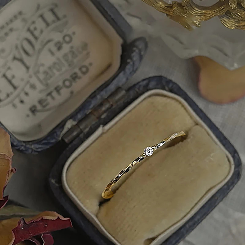 GRA Vintage Minimalism Twine Rings for Women Gift Original 925 Sterling Silver Engagement Wedding Ring High Quality Fine Jewelry 250805