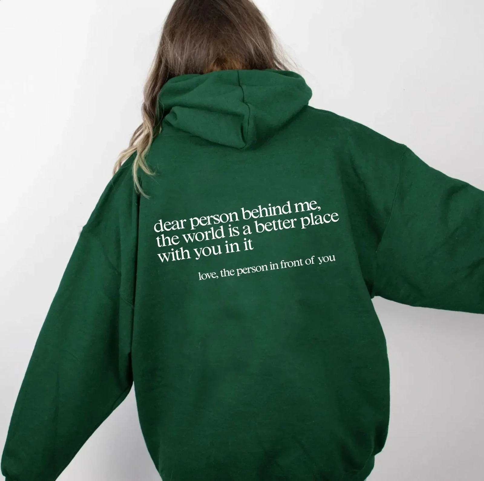 Deer Person Behind Me Slogan Hoodie Women_Men Aesthetic Graphic Funny Hoodies Unisex Autumn Winter Harajuku Pullovers Sweatshirt 250729