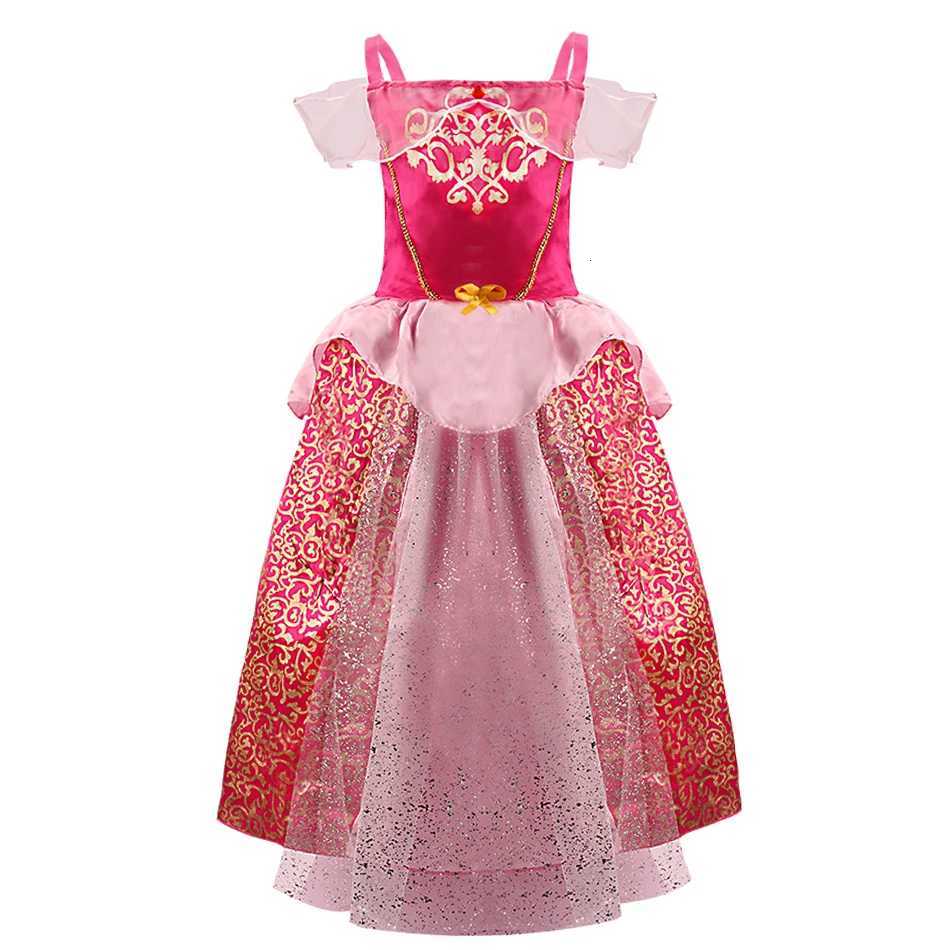 Kids Aurora Multiple Styles Little Girls Princess Straps Cosplay Dress Christmas Halloween School Activities Performance Clothes W250811