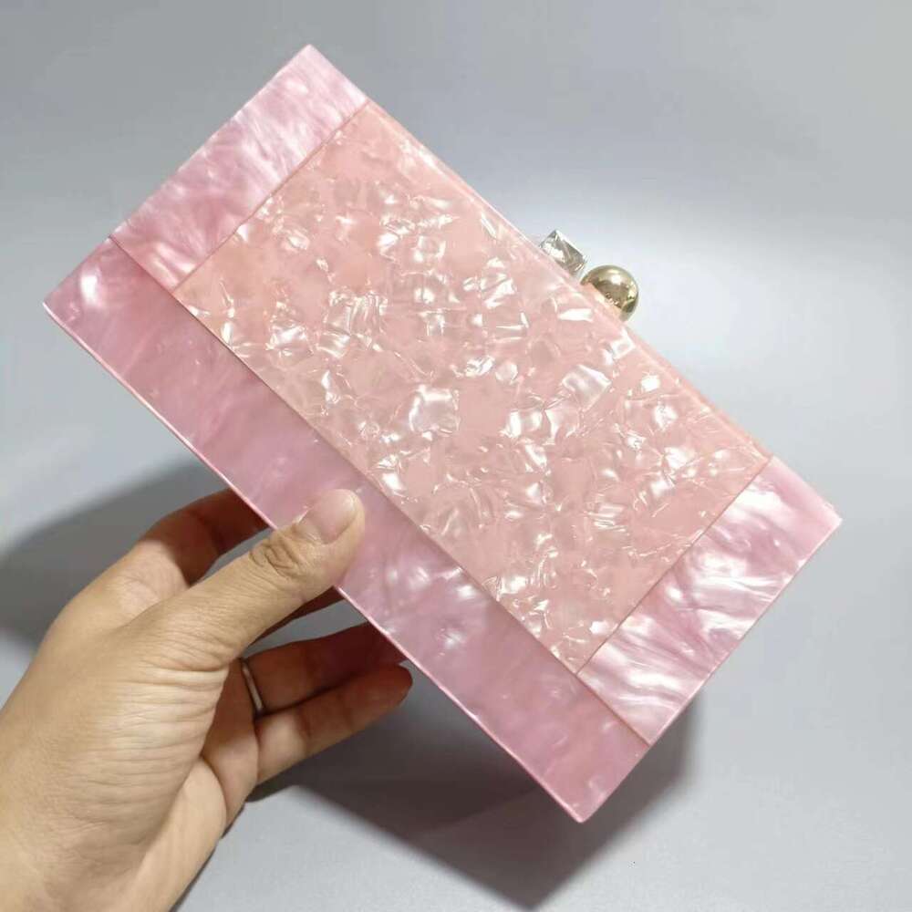 2022 Evening Patchwork Trendy Acrylic Single Shoulder Crossbody Chain Bag for Women