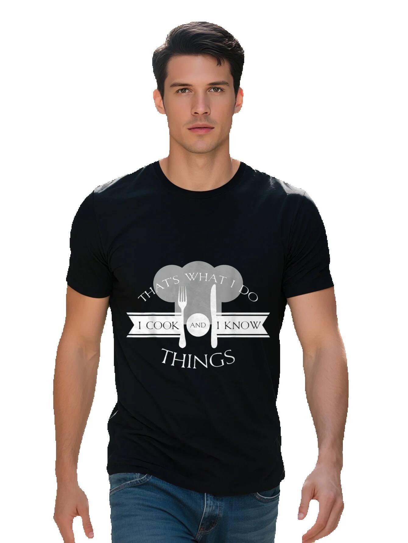 Men S g Cotton Cook And I Know Things Funny Cute Hot Chef Gift T-shirt 354c7 72b20