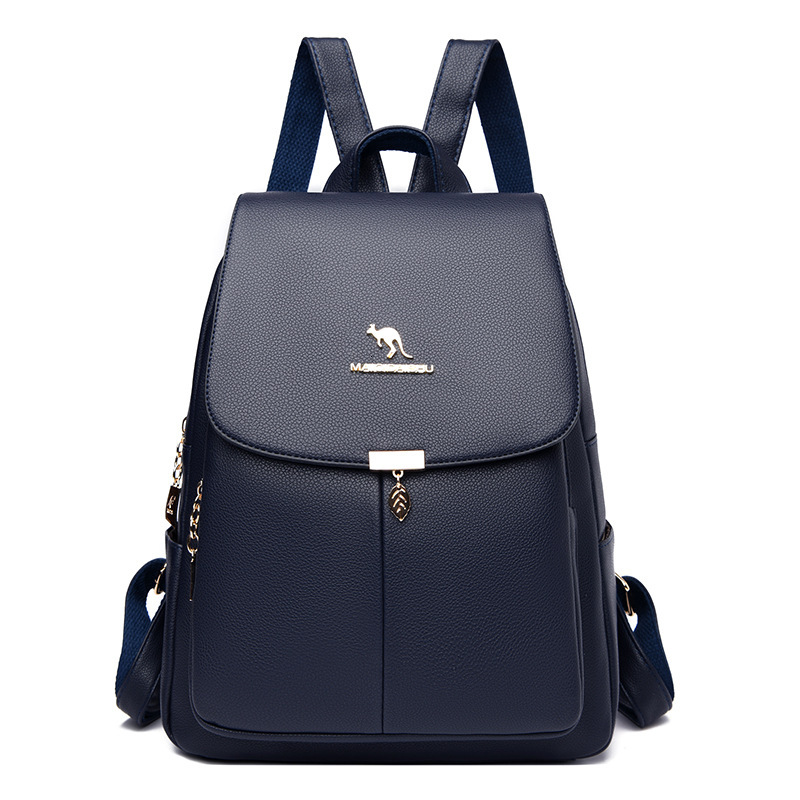 Hot Selling Soft Leather Backpack for Women, New Simple Commuter Large Capacity Backpack, Casual Travel Bag, Student School Bag ddmymoon