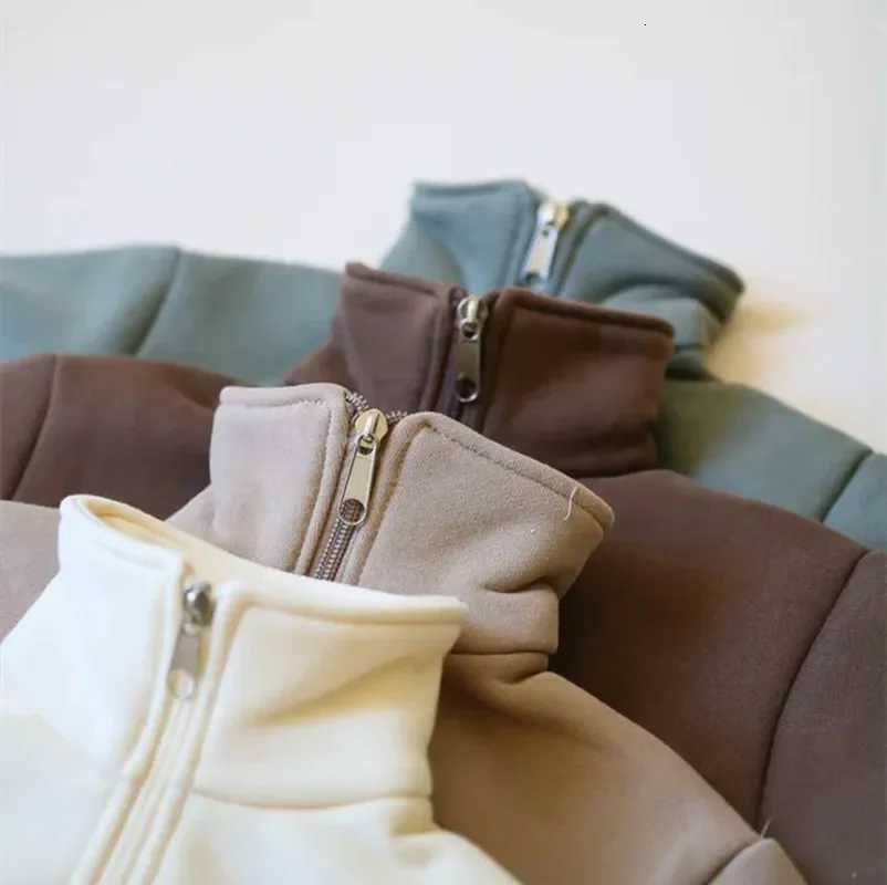 100% Cotton Children Clothes Sets Kids Sportswear Suits for Children Warm Autumn Winter Fleece Sweatshirt + Pant Kids Boy Girl Outfit Z250811