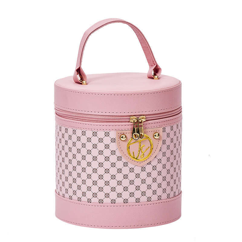 DHpet_wholesale Portable Makeup Case - Large Capacity Waterproof Cosmetic Bag with Chain Handle, Cute Travel Toiletry Organizer (19.5x18.5x17.5cm)