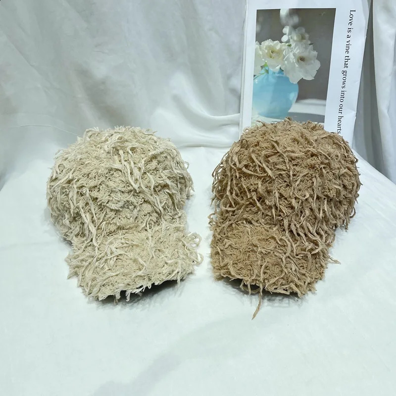Autumn Winter Faux Fur Plush Warm Thick Baseball Cap Adjustable Winter Fashion Sports Hat 250808