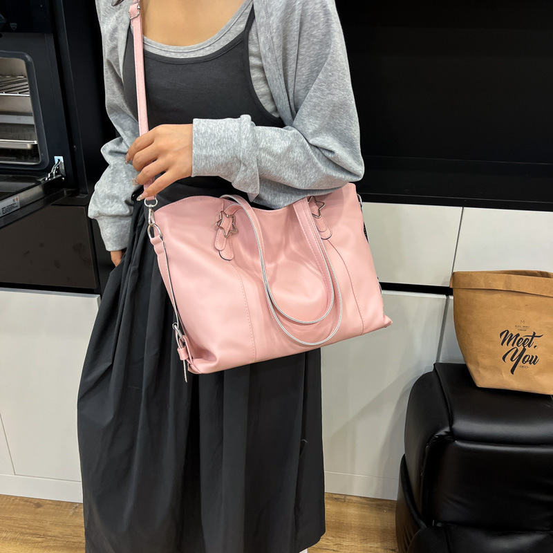 2025 Autumn women s New Women s bag Shoulder Bag Autumn Women s Large Capacity Bag Simple Soft Leather Commuter Handheld Underarm Bag Autumn New Desig