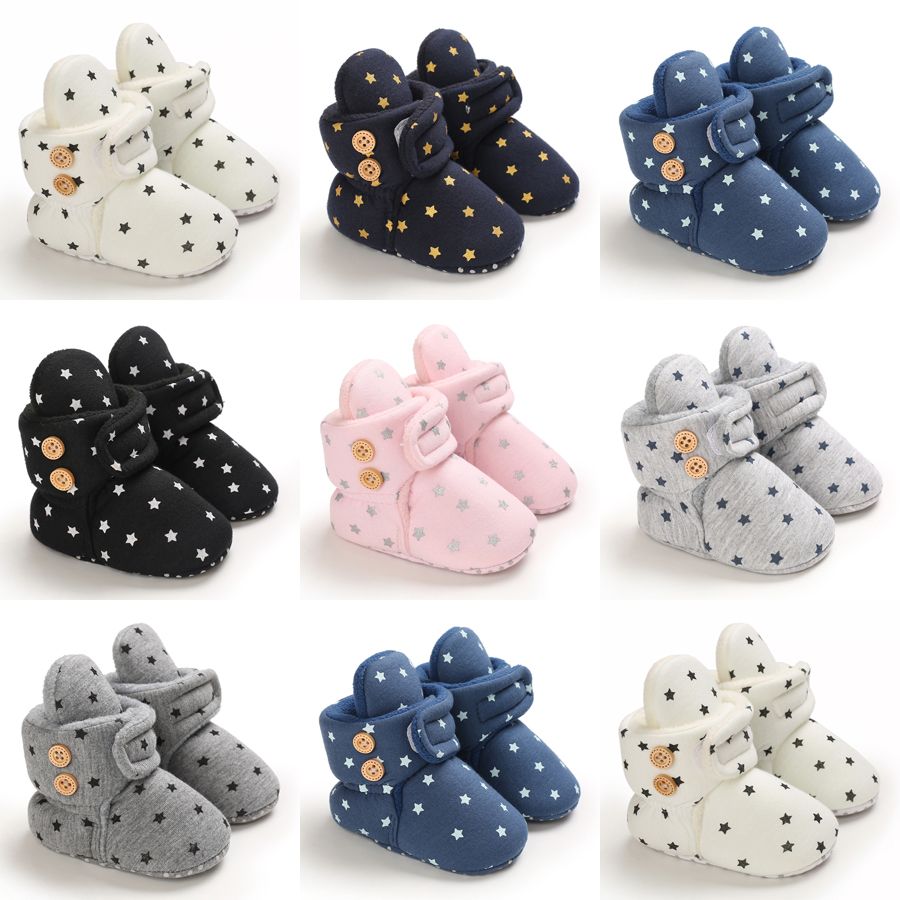 Infant Baby Toddler Shoes Winter Warm Ankle Boots for Girls Cotton Booties Cutefeet Boys Snow Boots Little Kids Soft Fashion Shoes