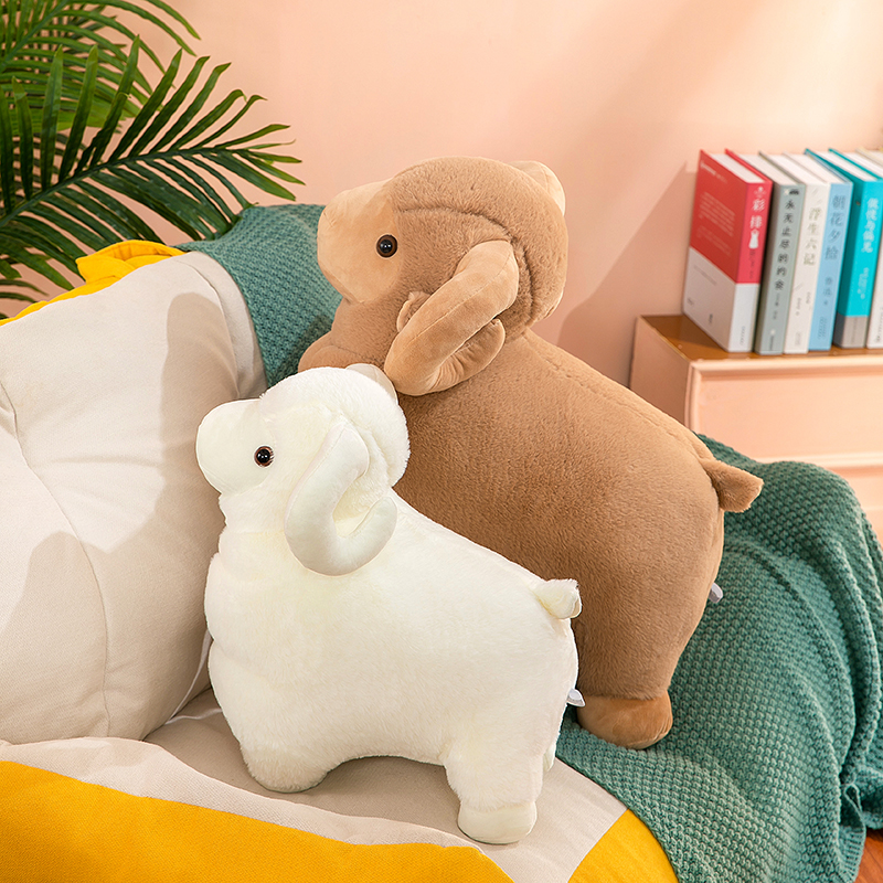 Cartoon alpaca plush toy - realistic baby lamb figurine Y260128