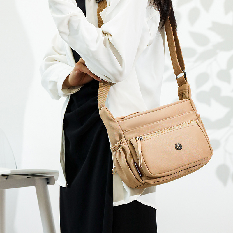 Lightweight Nylon Cloth Women's 2025 New Style Simple Casual Multi-compartment Single Shoulder Crossbody Mom Bag ddmymoon