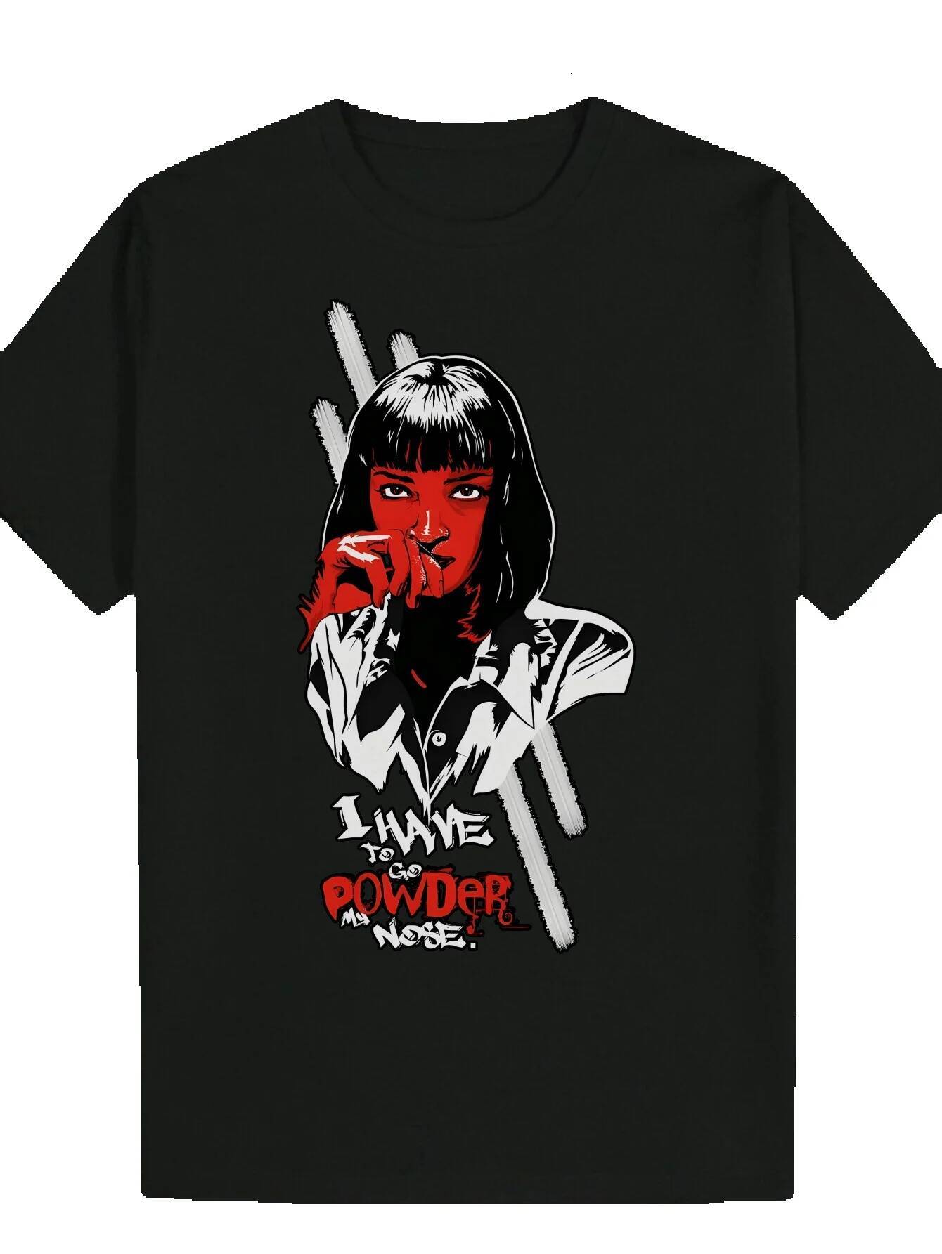 Men's Summer Casual Round Neck Polyester T-Shirt, 'I Am a Black Fan' Design - Black, Short Sleeve, Regular Fit, Fashion Streetwear, Str