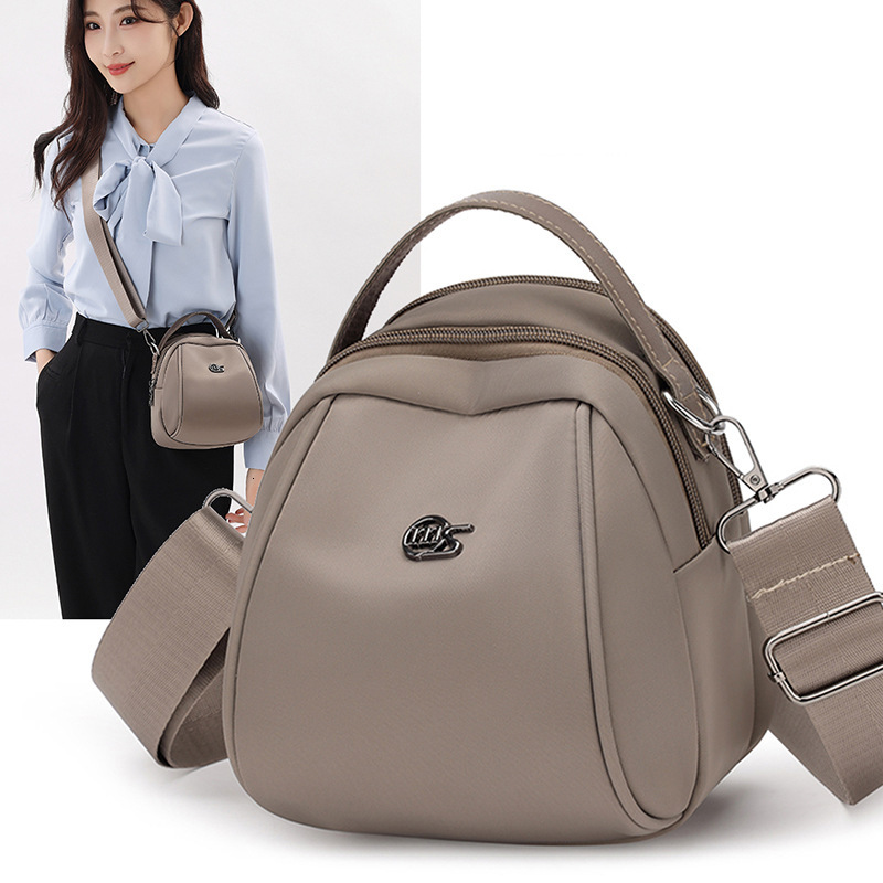 Waterproof Nylon Cloth Crossbody for Women 2025 New Simple Casual Double Layer Large Capacity Shoulder Shell Bag ddmymoon