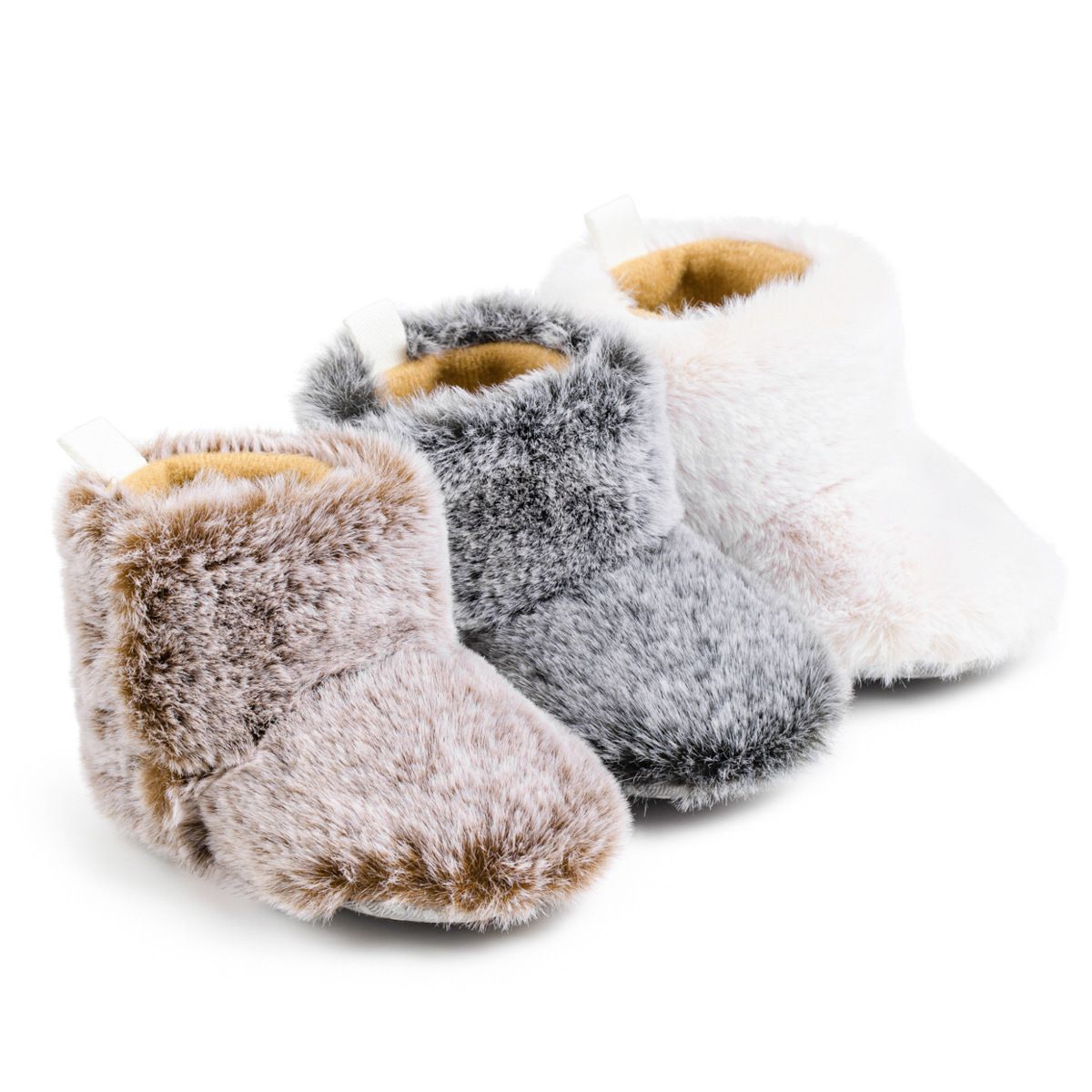 Baby Booties Newborn Infant Boy Girl Non-Slip Soft Sole Crib Shoes cutefeet Toddler Plush Fluff Winter Warm Prewalker Boots