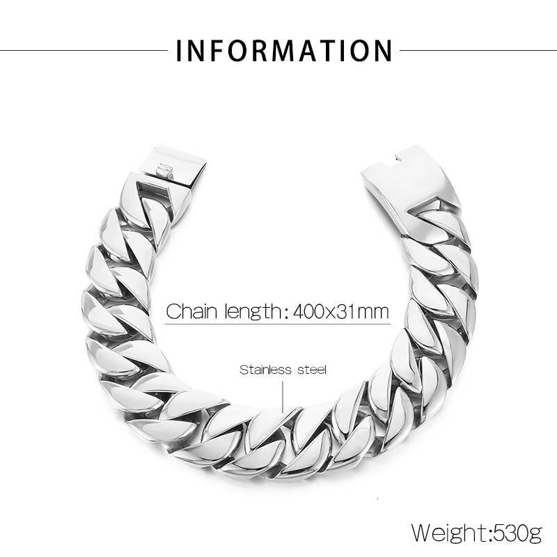Wholesale Stainless Steel New Fine Jewelry Luxury Chunky Gold Necklace Bracelet Jewelry Sets for Women and Men Cuban Link Chain