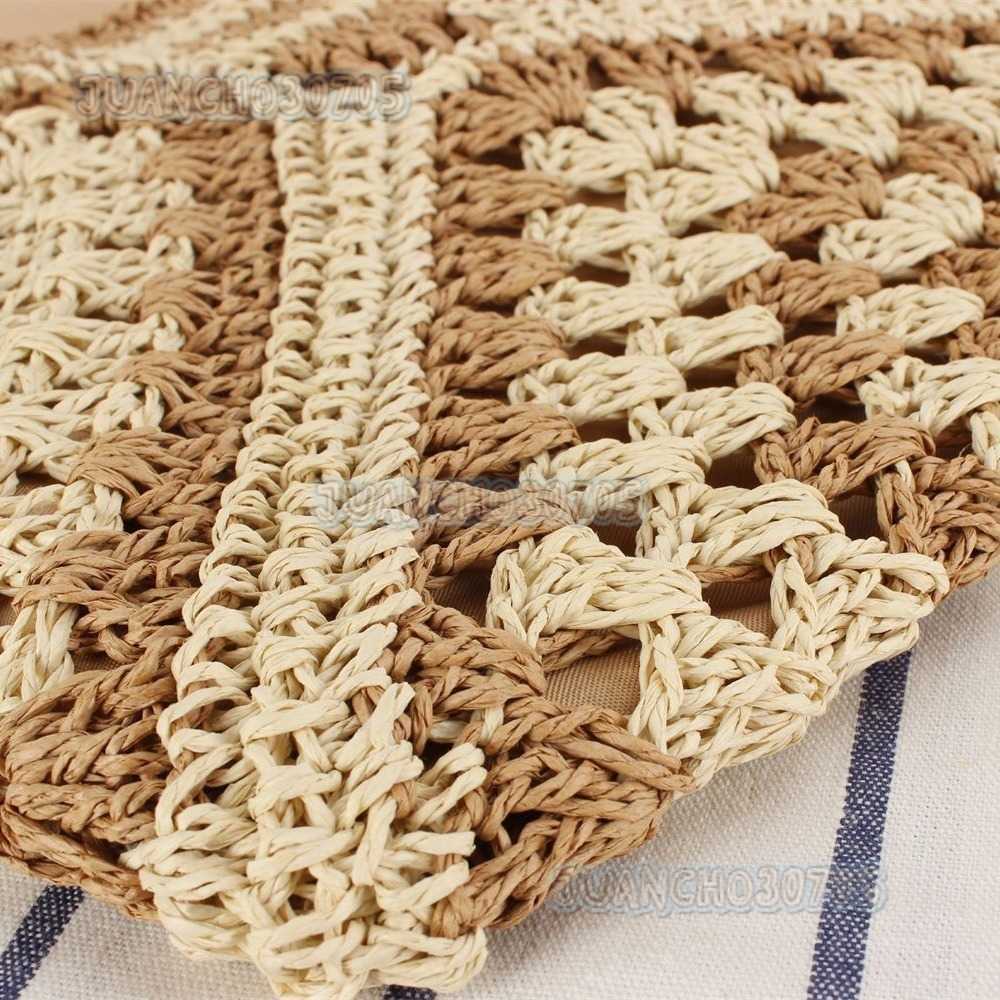 2023 Trendy New Large Capacity Woven Bag Versatile Fashion Paper Rope Bag Vacation Commuter Bag H250809