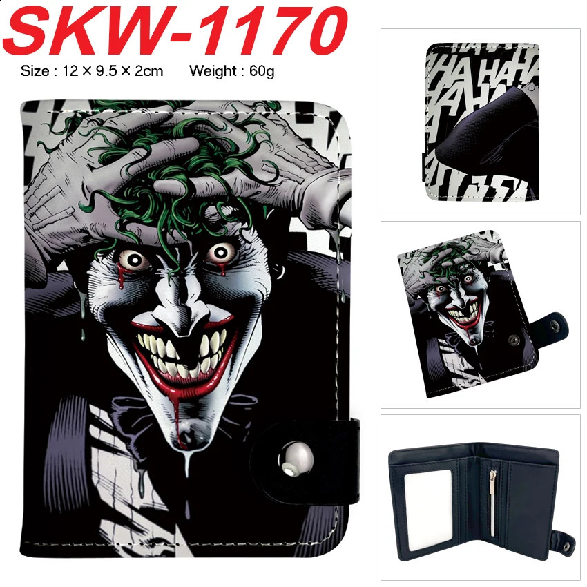 HAHAHA Printing Comics Cartoon Wallet HASP Short Purse with Zipper Pocket 250809