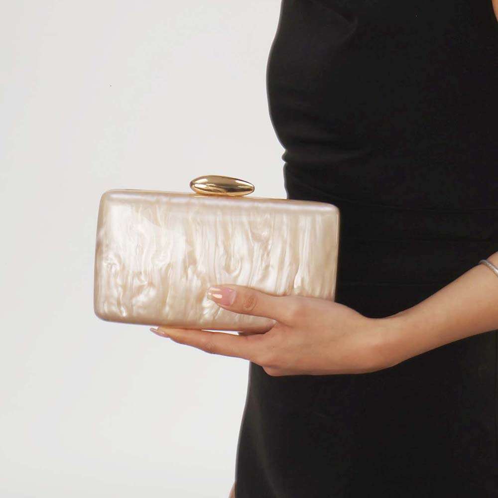 Women's New Acrylic Fashion Clutch Evening Wedding Single Shoulder Crossbody Bag