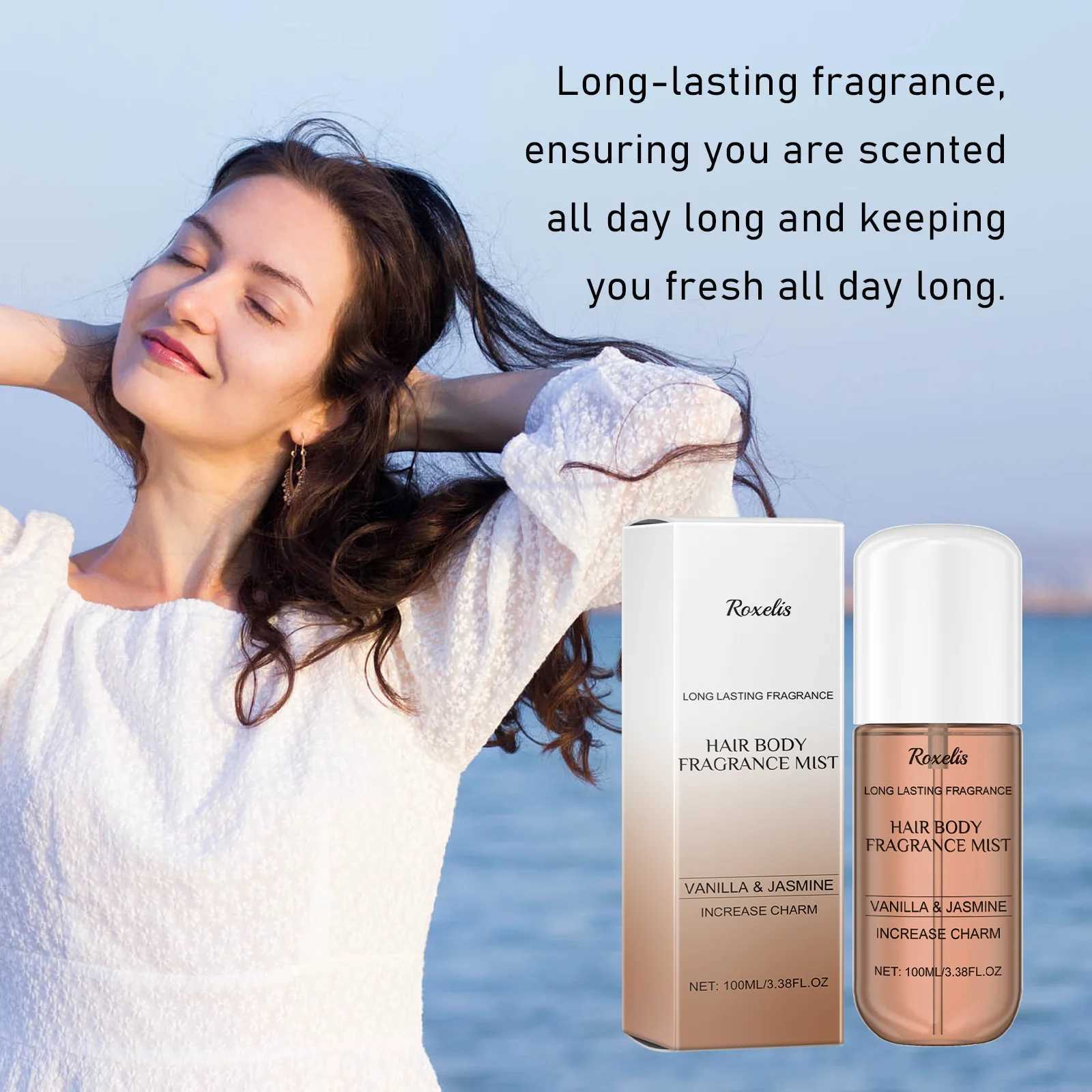 100ml Roxelis Jasmine Light Fragrance Perfume Spray/Balm Brazilian Scent Lasting Floral Aroma Deodorant Charming Dating Perfume XJ250811