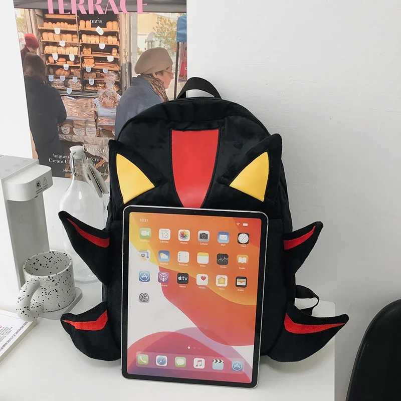 Backpack Cartoon Hedgehog Plush Schoolbag Handbag Student Schoolbag Girl Cool Large Capacity Female Bag Gift M250811