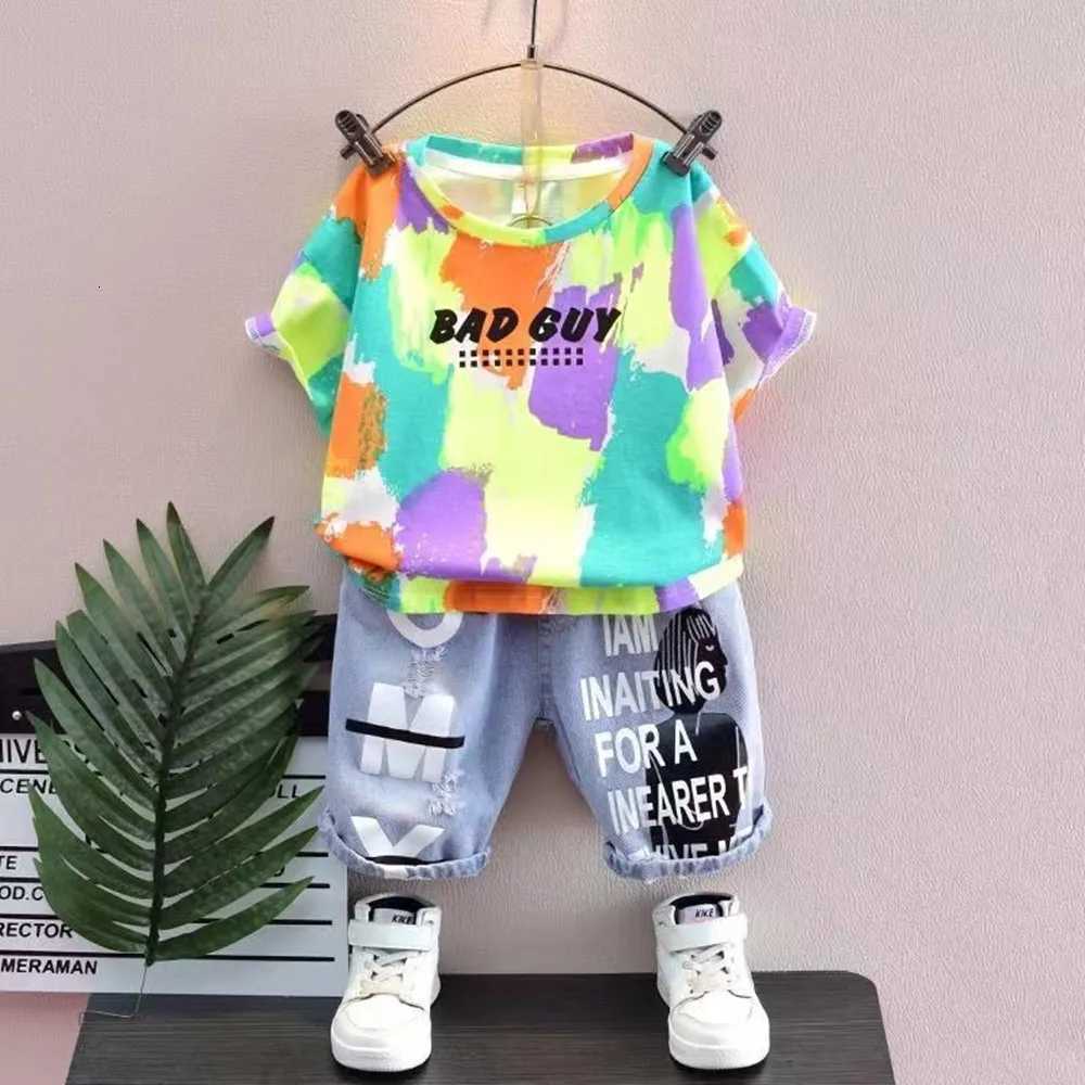 Summer Tracksuit For Boys Set Boy Letter Boy Children Clothing Two Piece Set Kids Outfits 2024 New Kids Outfits Z250811