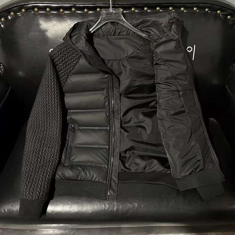 Men's Clothing Versatile Hooded Casual Light Thick Warm Jacket Top Trend