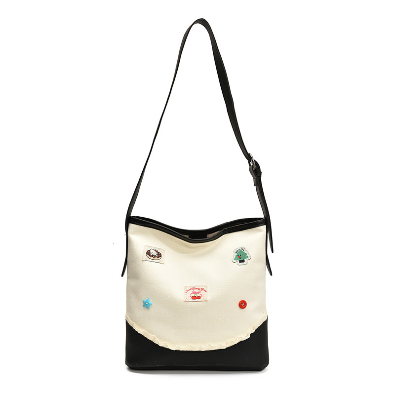 2025 New Trendy Color-Block Commuter Bucket for Women, Cute Versatile Light Luxury Single Shoulder Crossbody Bag ddmymoon