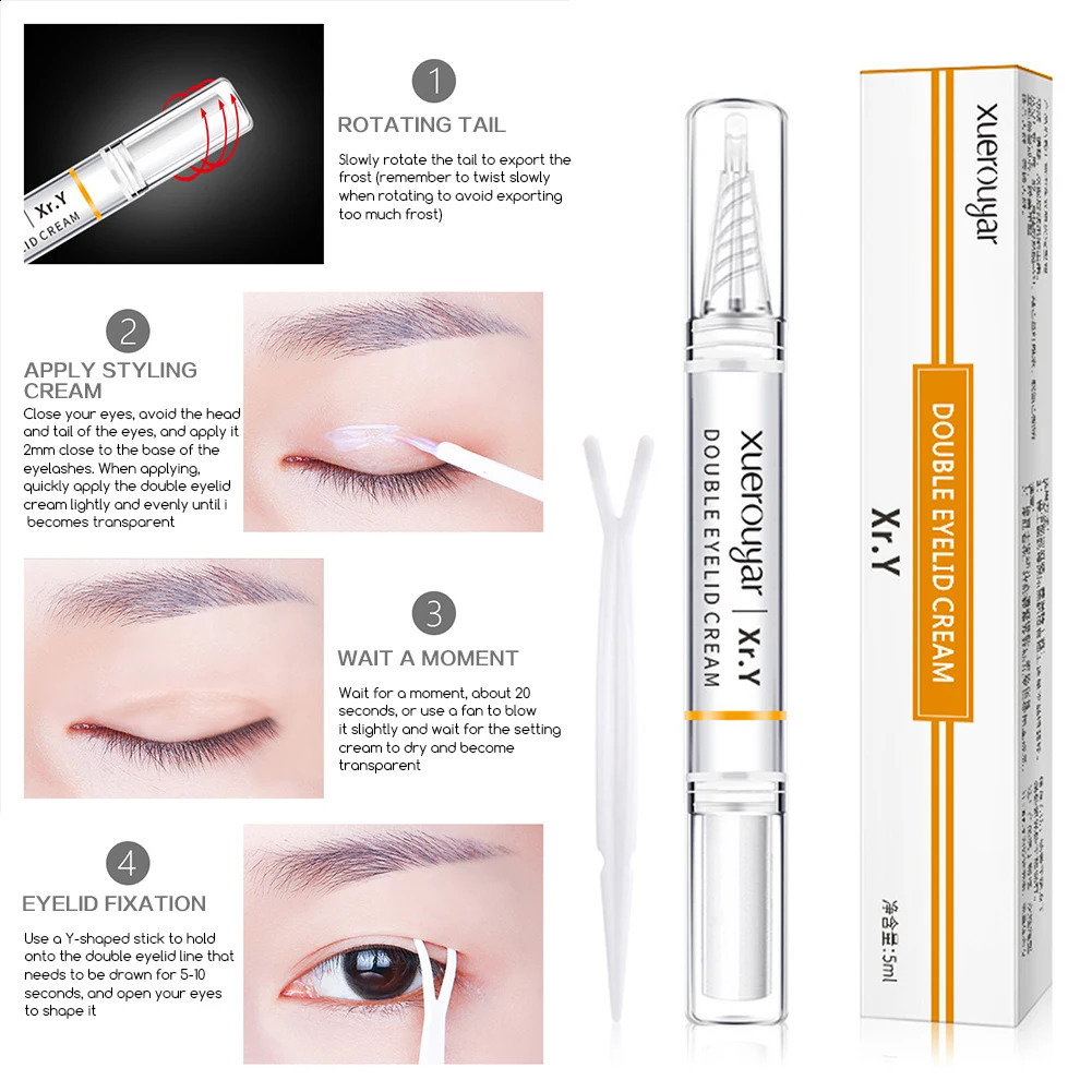 Double Eyelid Setting Cream Long Waterproof Quick Dry Double Eyelid Shaping Lift Cream Long Lasting Firming Makeup Supplies 250807