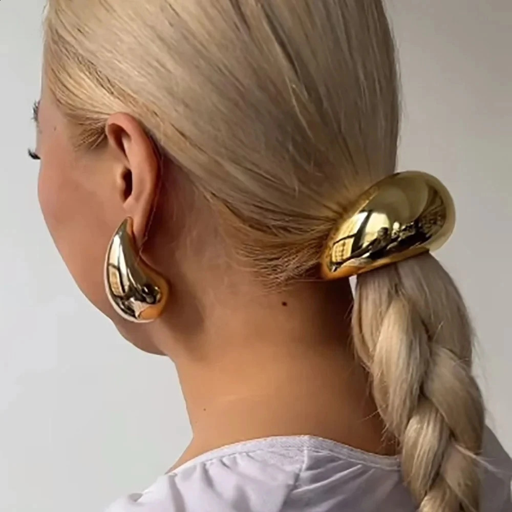 Metal Irregular Doublelayer Hair Bands Ropes for Women Headband Elastic HairPins Hairband Fashion Jewelry Accessories Gift 250804