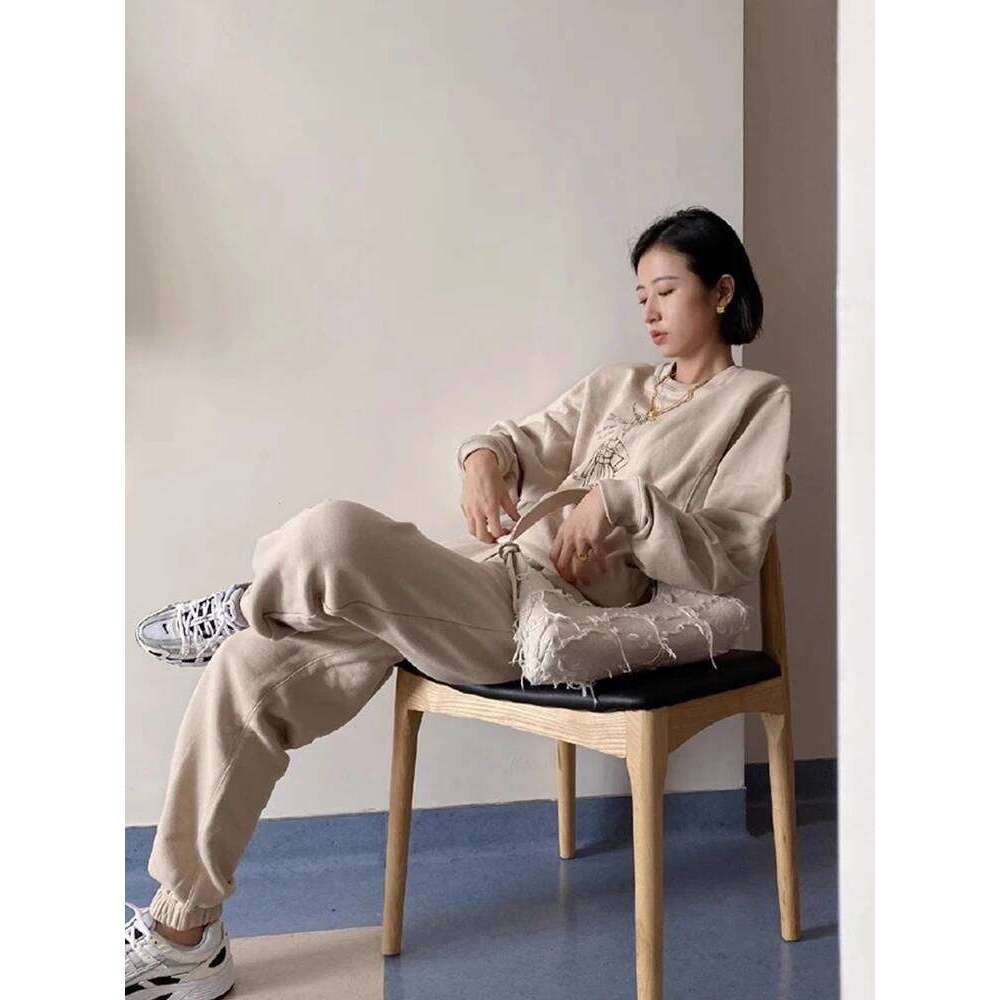 Celebrity Same Style Ins Blogger Baguette ing Canvas Patch Tassel Retro Single Shoulder Armpit Bag for Women