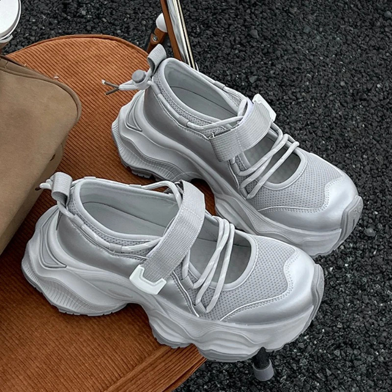 Mesh Women Platform Sneakers Casual Flats Sport Shoes Summer Breathable Running Shoes Sandals Hiking Mujer Zapatos 250809