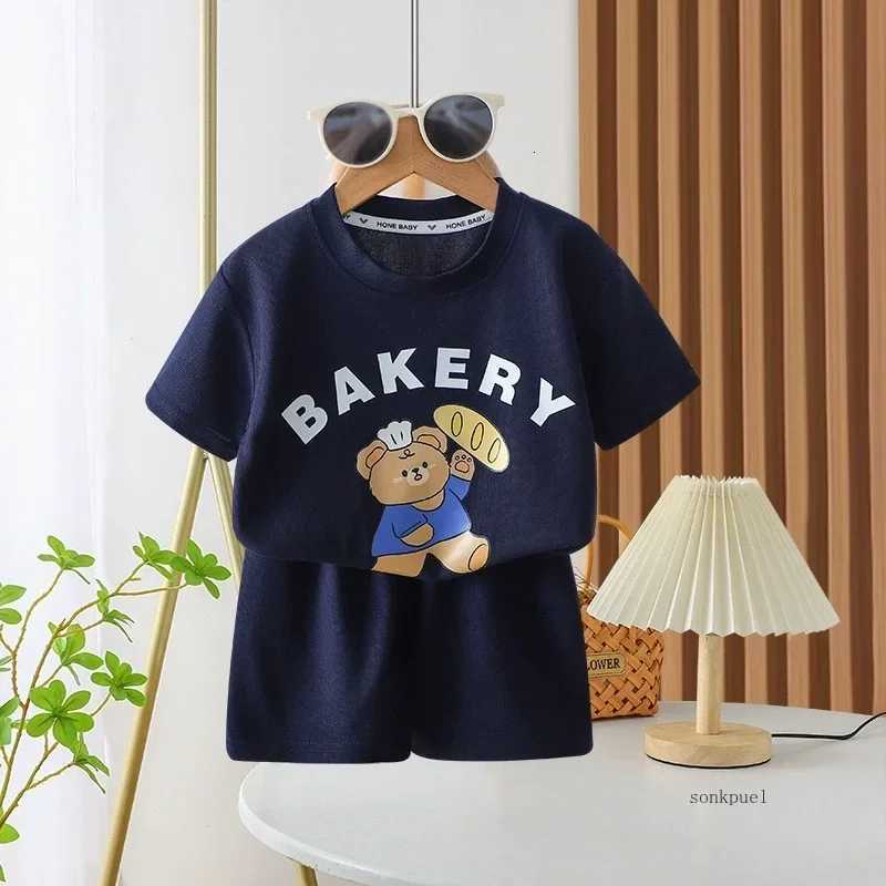 2Pcs Children T-shirt Shorts Sets Baby Summer Clothes Boy Girl Fashion Short Sleeve Pants Suit Leisure Outfits Kids Costume Z250811