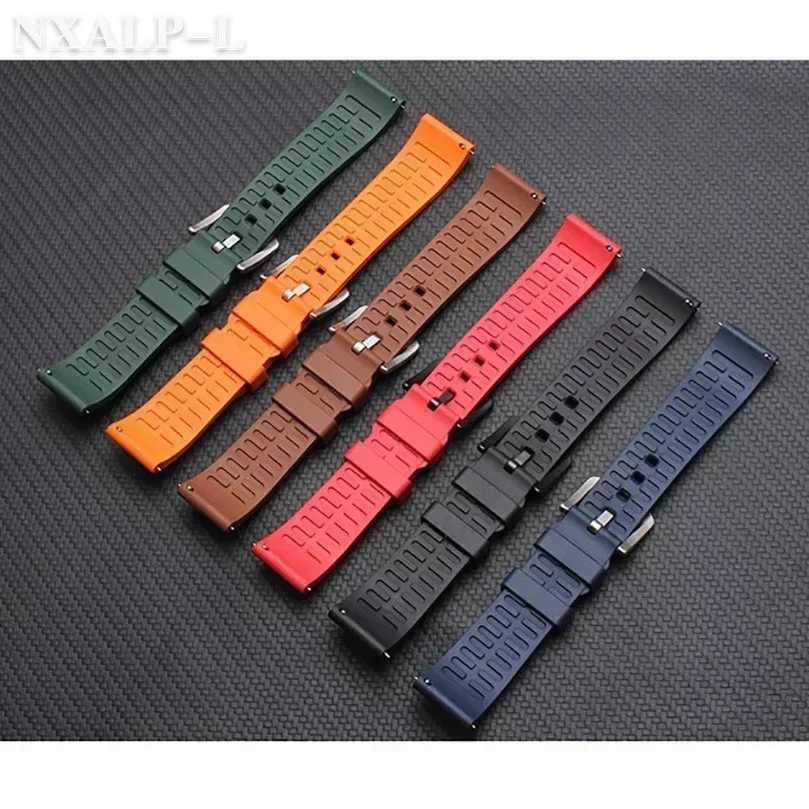 18mm 19mm 20mm 21mm 22mm 24mm Mens Sports Waterproof Silicone Watch Band Strap for Rolex for Seiko Watch Replacement Watchband W250811