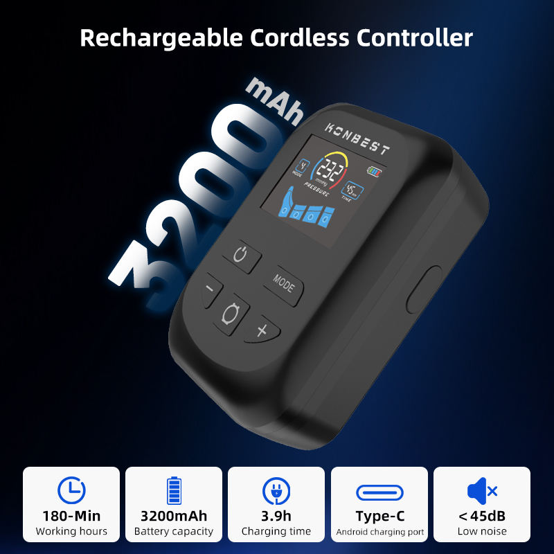 4 Chamber Wireless Compression Recovery Boots Foot Calf and Leg Massage Boots Blood Circulation Air Compression Leg Massager Machine