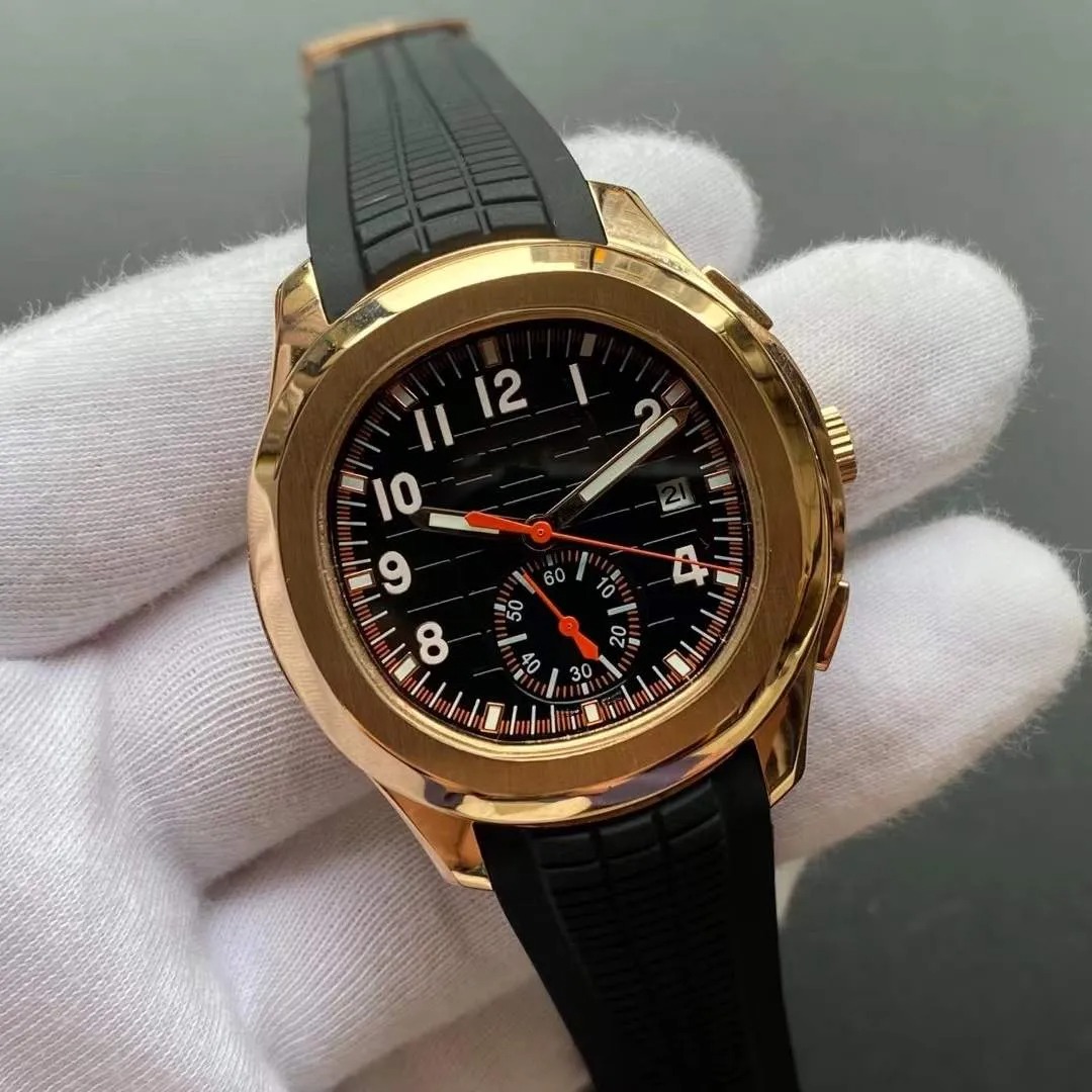 New Watch 5968A watches men Grenade Automatic Mechanical Movement Rubber Strap Watch 42mm waterproof Fashion Business Watch Christmas gift