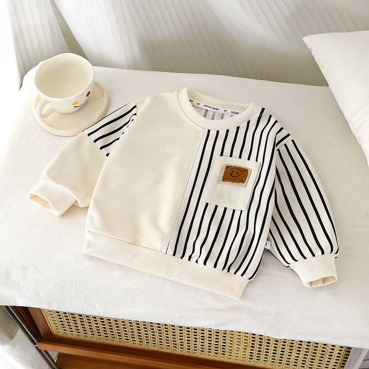 Autumn Childrens Spring Clothes Round Neck Long Sleeve Sweater Boys and Girls Trendy Baby Stylish Childrens Clothing 2PCS Z250811