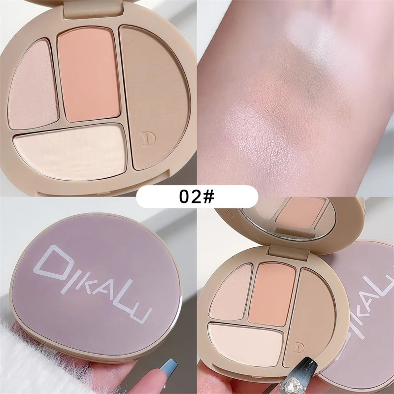 Multifunctional Bronzer Contour Palette Nose Shadow Profile Highlighter Blush Plate Matte Contouring Shading Llluminator Makeup 250811