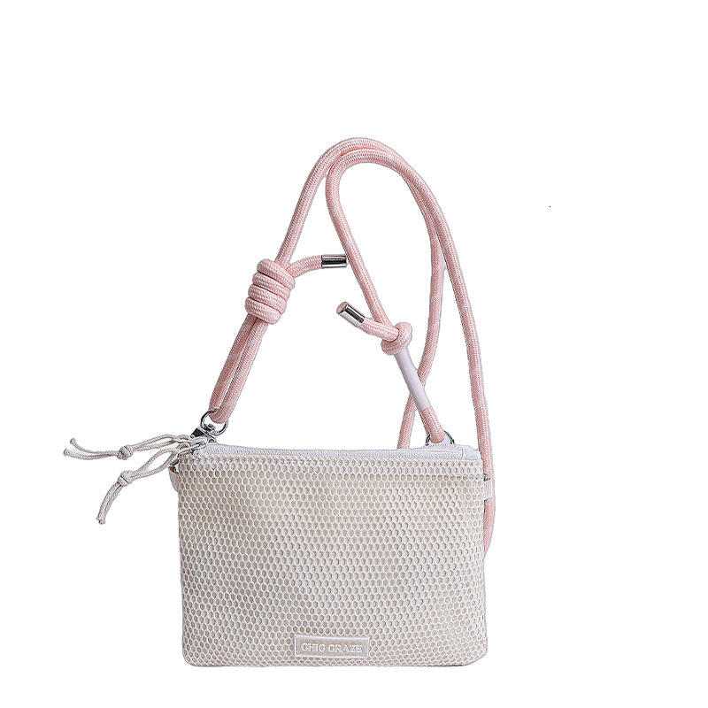 2025 New Simple Mesh Lightweight Women's Crossbody Korean and Japanese Style Casual Commuter Shoulder Bag ddmymoon