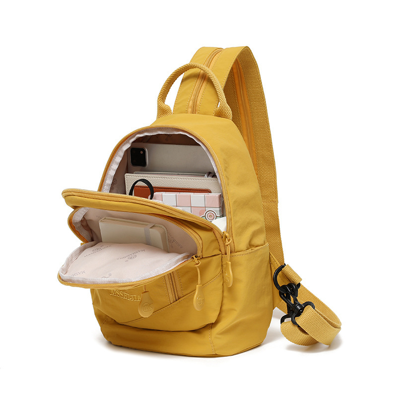 Lightweight Nylon Backpack Unisex Multi-Functional Casual Chest Fashion Outdoor Travel Shoulder Bag ddmymoon