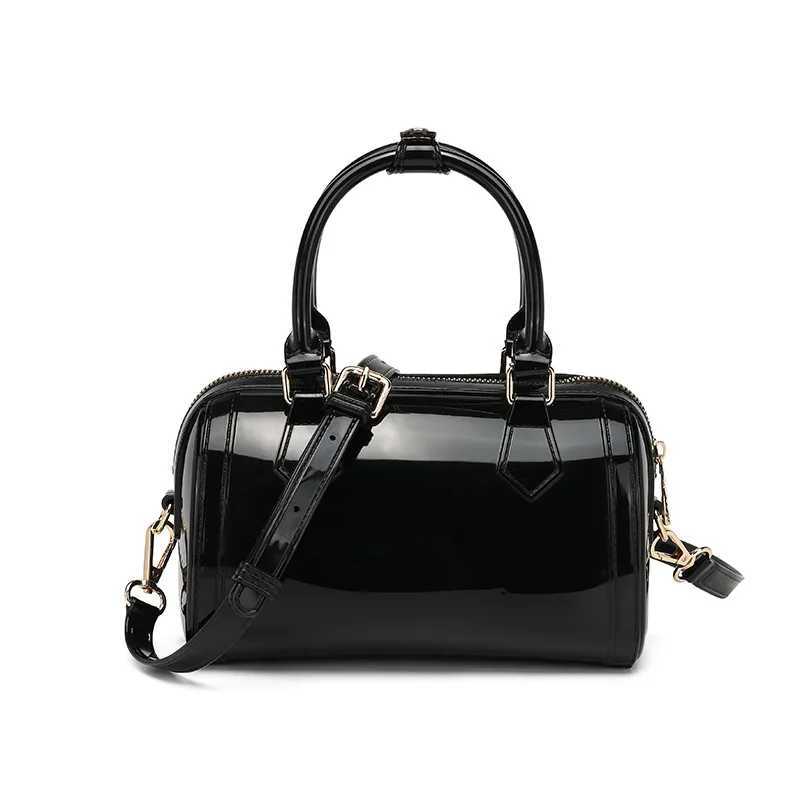 2025 Summer New Women Transparent PVC Macaron Candy Jelly Shoulder Crossbody Bag Chic Z250811