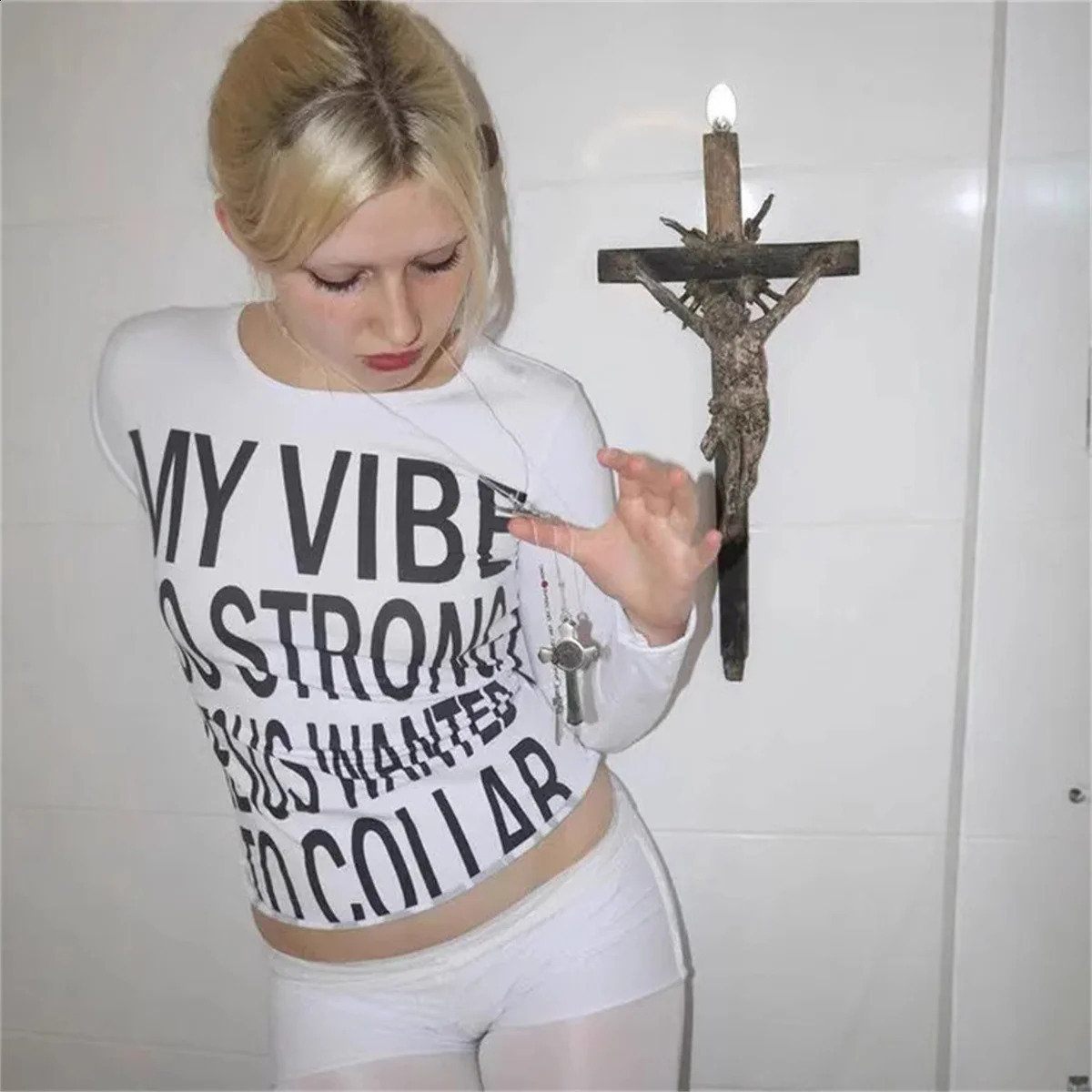 Womens Vintage Harajuku Gothic Hip Hop Emo Casual Long Sleeve Tee Sexy Slim Chic Print Crop Top Grunge Punk Y2K Streetwear 250811