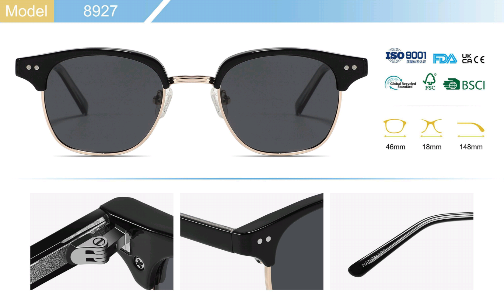 Bohemian cat-eye luxury sunglasses elegant nylon frames unisex UV protection lightweight anti-glare music festival picnic cafe hopping pj2