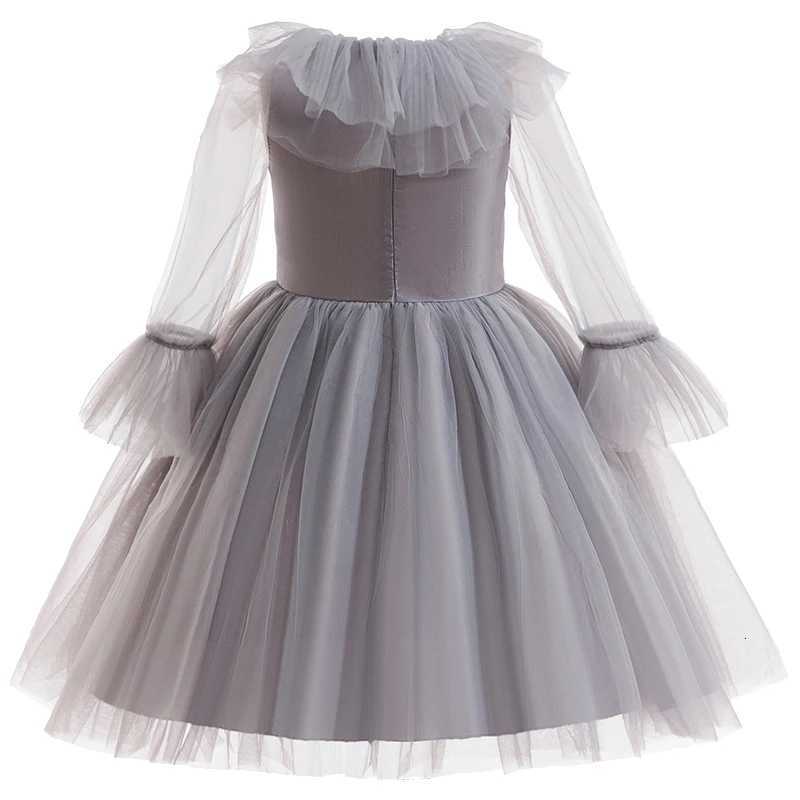 2025 Girl New Gray Clown Dress Up Childrens Witch Costume Halloween Costumes Cosplay Costume Children Performance Clothes W250811