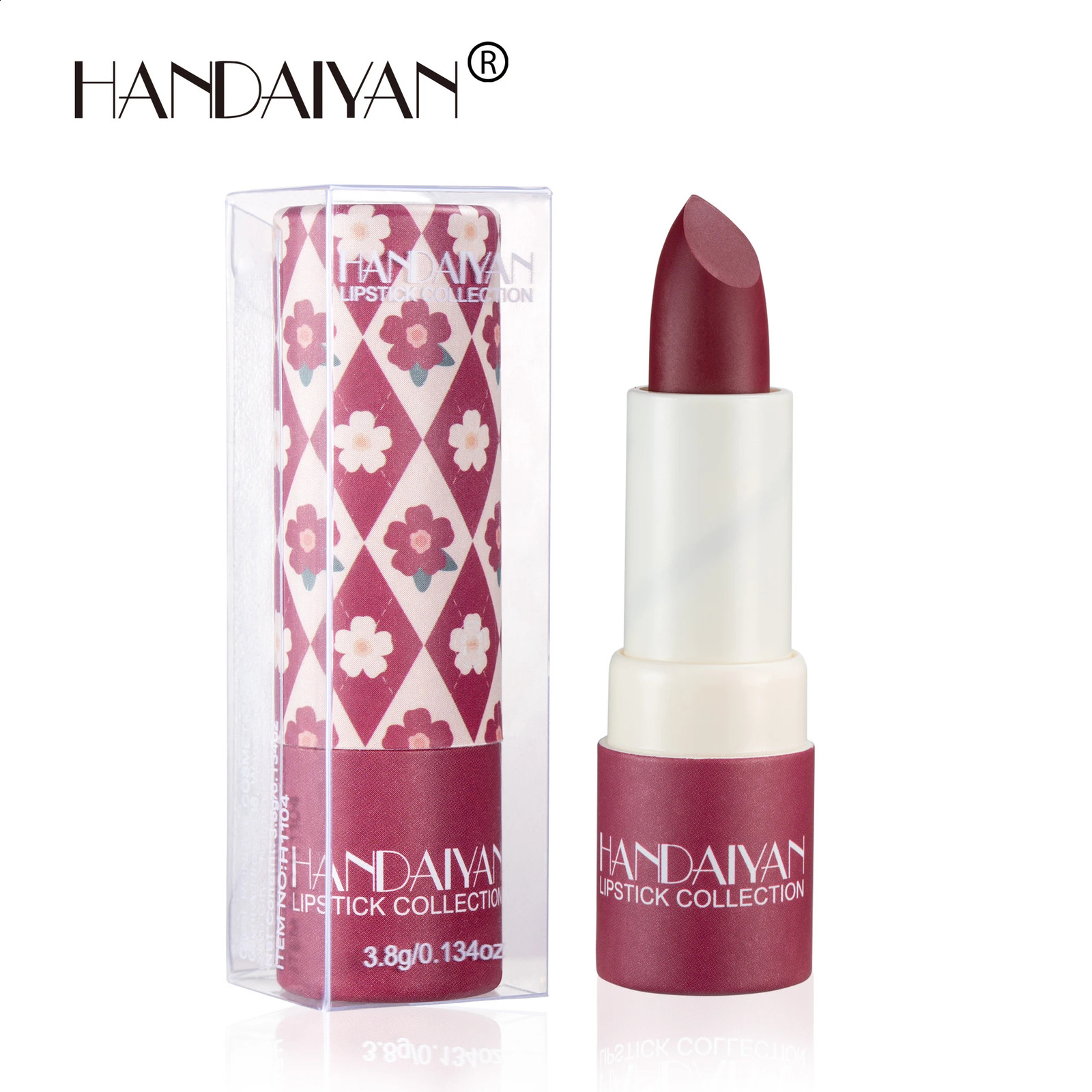 HANDAIYAN velvet texture and is not easy to fade. Naked color lipstick matte paper tube lipstick 250809