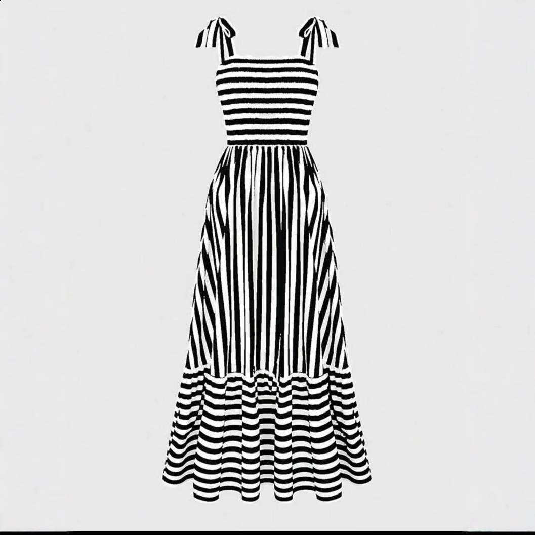 Yojoceli Elegant striped ruffle long sundres Party sashes red cool Female strap winter midi vestidos 210609