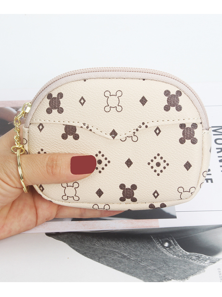 Designer Wallet 2025 New Fresh Sweet Women's Wallet - Printed Mini Coin Purse Key Holder Card Organizer with Wristlet Free Shipping