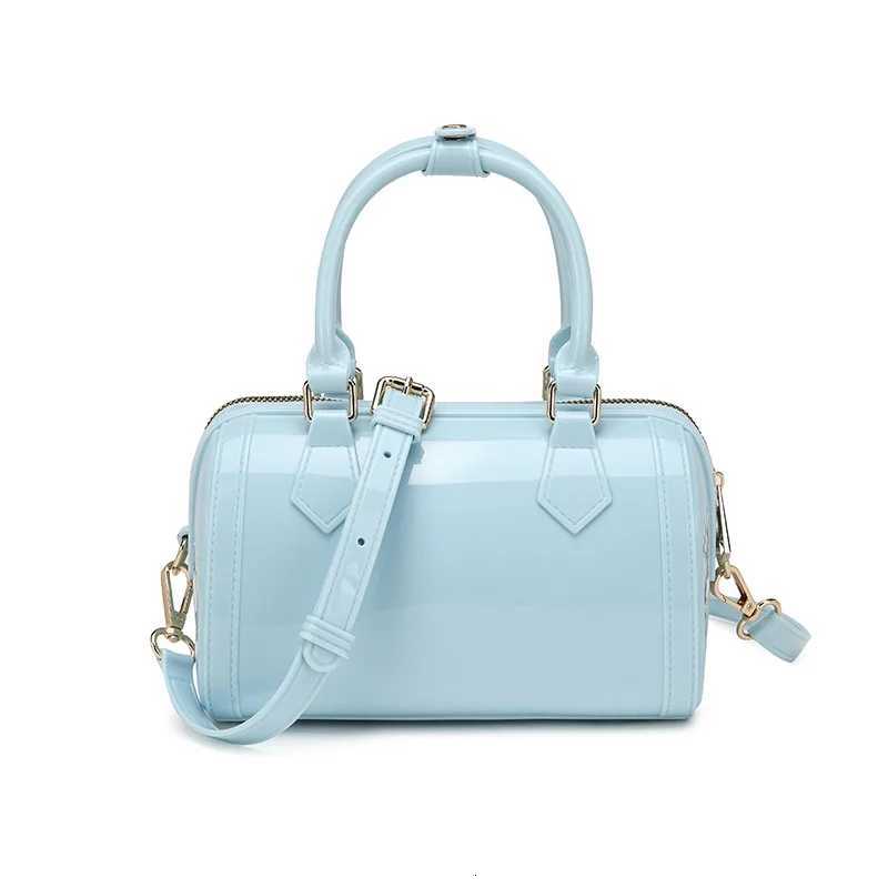 2025 Summer New Women Transparent PVC Macaron Candy Jelly Shoulder Crossbody Bag Chic Z250811