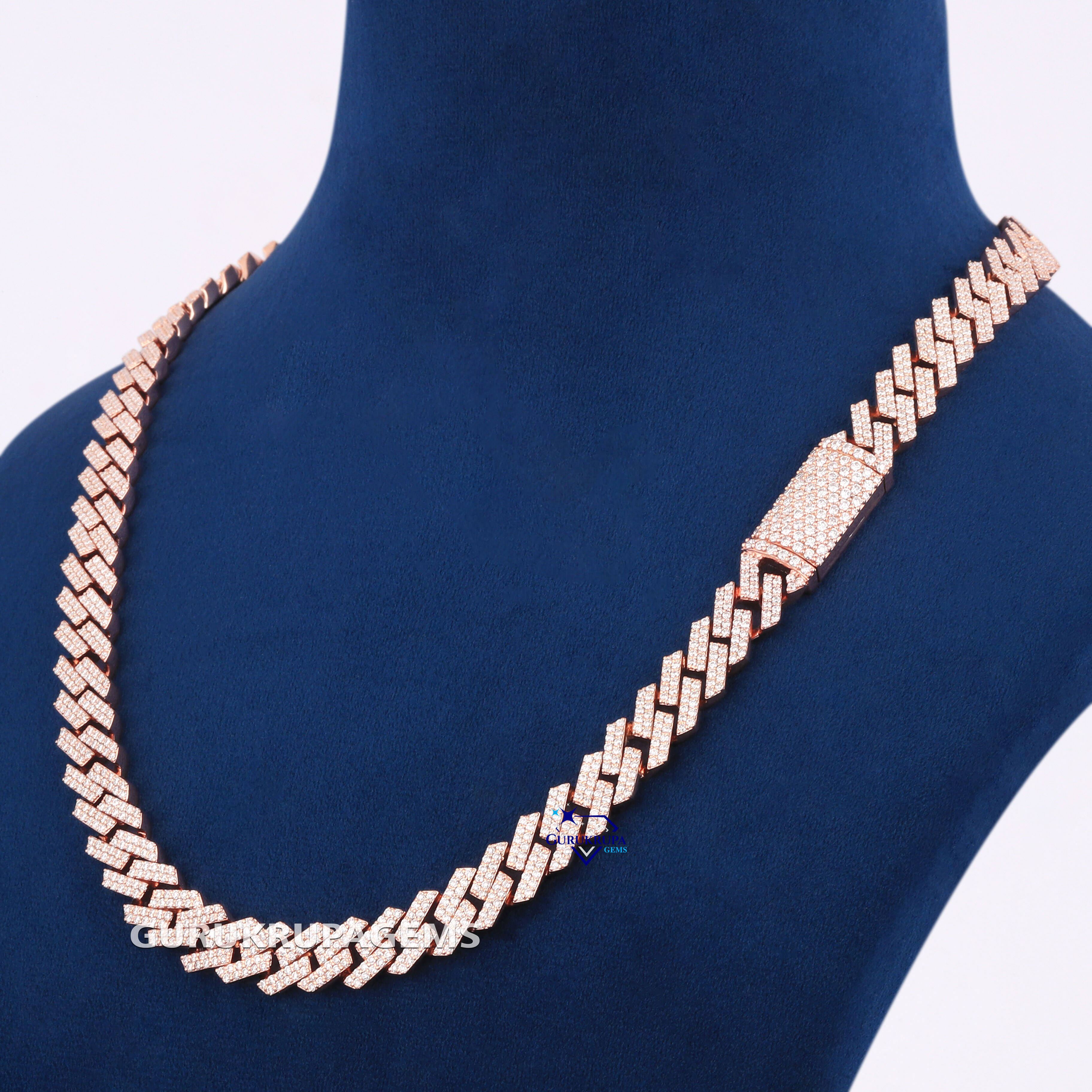 Timeless Glow Moissanite Diamond Chain Perfect Blend of Sophistication and Street Style Crafted Precision in 925 Sterling Silver