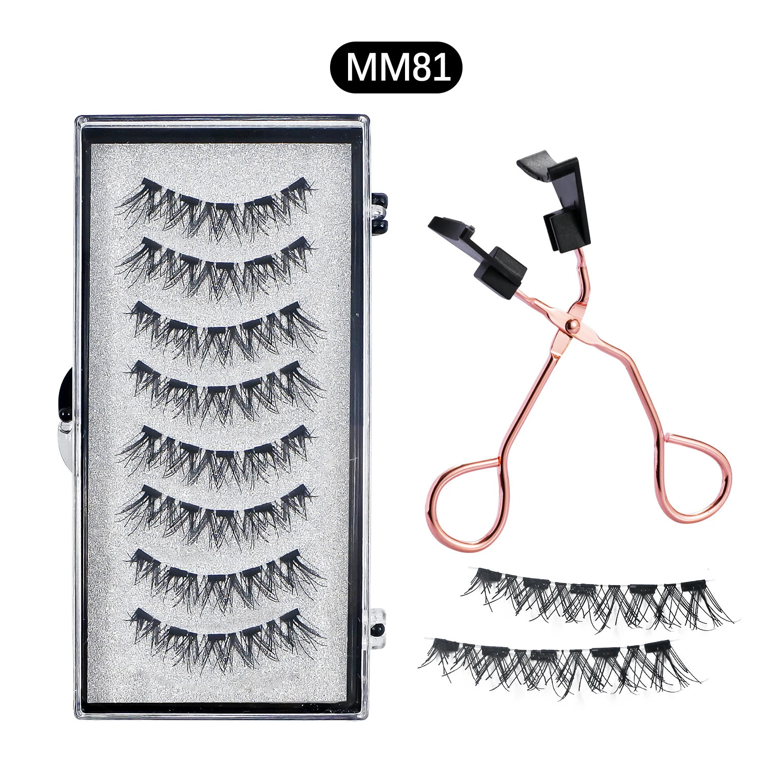 8Pcs Magnetic Eyelashes No Glue Needed Magnetic False Eyelashes with Applicator Reusable Thick Natural Effect 5 magnets Lashes 250805