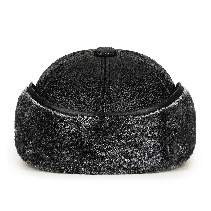 Middle-Aged And Elderly Fur Hats Men Warm Old Man Ear Protectors Lei Feng Hats And Velvet Baseball Caps 250808