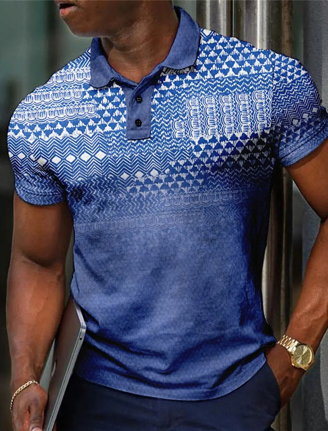 Fashion Mens Plaid Polo Shirts Golf Shirt Short Sleeve Collared Vintage Casual Vacation Wear Formal 250801